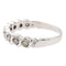 Bague 52 Bague demi alliance Or blanc Diamant 58 Facettes 2405915CN