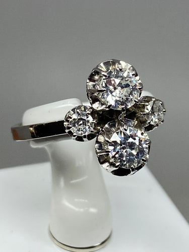 Bague 56 Bague Toi & Moi diamants vers 1930 58 Facettes AB68
