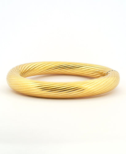 Bracelet Bracelet jonc vintage en or jaune 18 carats 58 Facettes