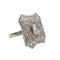 Bague Bague en platine de style Art Déco avec diamants 58 Facettes Q26B