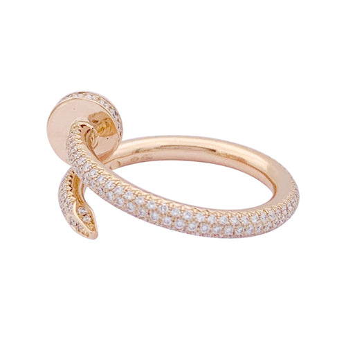 Bague 55 Bague Cartier, "Juste Un Clou", or rose, diamants. 58 Facettes 33751