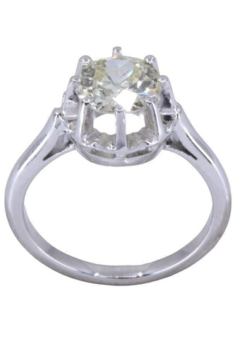 Bague 50 BAGUE SOLITAIRE ANCIEN DIAMANT 1.10 CARAT 58 Facettes 087151
