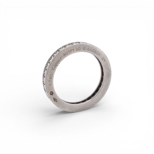 Bague 50 CARTIER Alliance éternité Art Déco – Platine & Diamants, 1920 58 Facettes 520