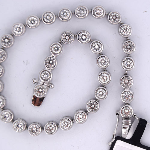 Bracelet Bracelet « TENNIS » - Or blanc 18 carats 58 Facettes