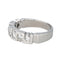 Bague 54 Bague Demi-alliance Or blanc Diamant 58 Facettes 4292752CN