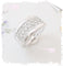 Bague 51.5 Bague Bandeau Diamants Or Blanc 58 Facettes AA 1519