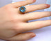 Bague 49 Bague en or blanc 18 carats, aigue marine et diamants 58 Facettes AB495