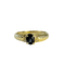 Bague 53 Bague or jaune et saphir 58 Facettes INV023