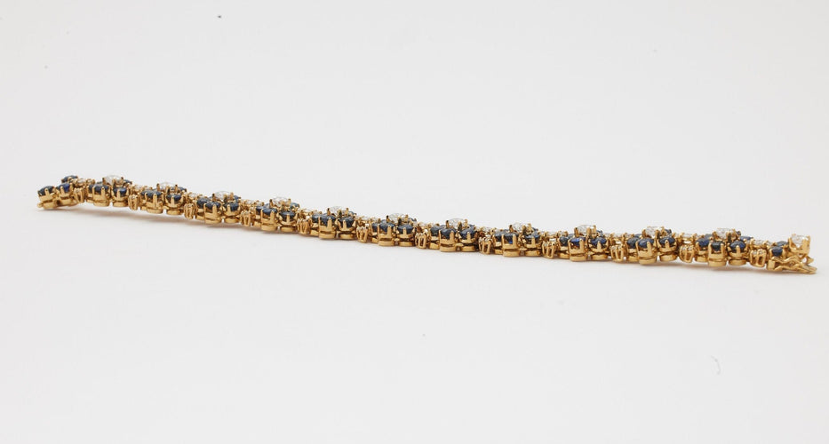 Bracelet Bracelet saphirs et diamants 58 Facettes