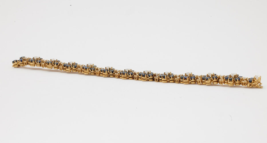 Bracelet Bracelet saphirs et diamants 58 Facettes