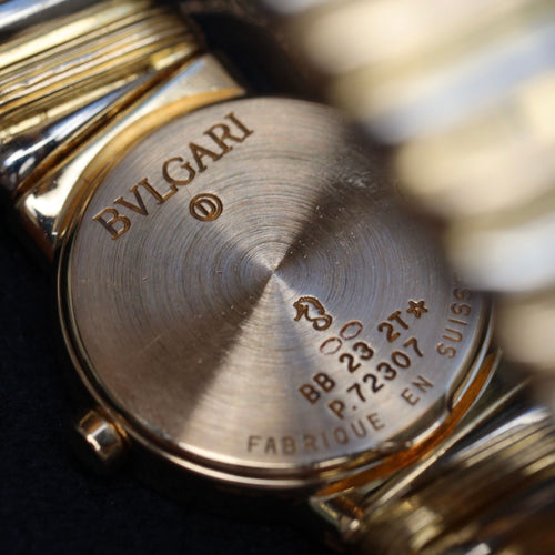 Montre Montre Bulgari BB23 2T en or 18 carats deux tons – Quartz – 88,50 g – Vers 2000 – Bracelet rigide ouvert 58 Facettes