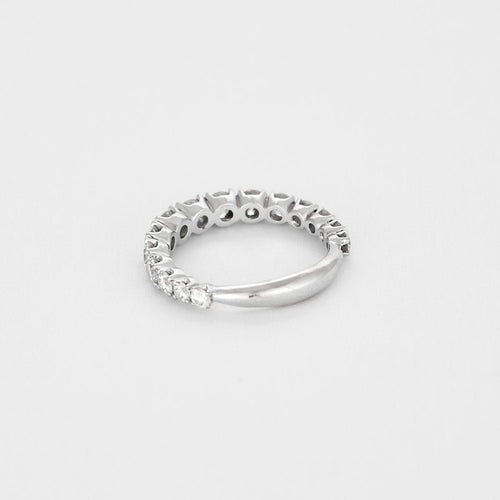 Bague 53 Bague type jarretière en or gris et diamants 58 Facettes BEA3623X2