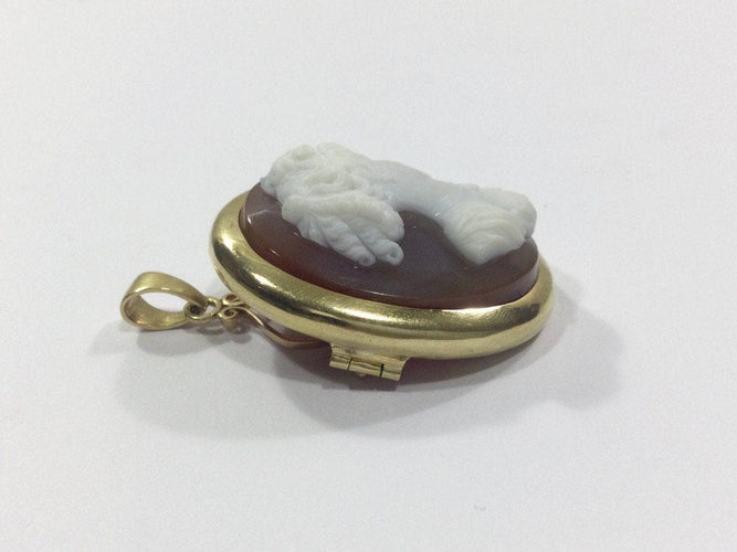 Pendentif Pendentif Broche Camée Agate 58 Facettes 985951