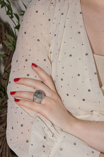 Bague 54 Bague  Coktail  Or blanc Diamant 58 Facettes 4216567CN