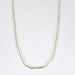 Collier Chaine or jaune et or blanc en or 58 Facettes