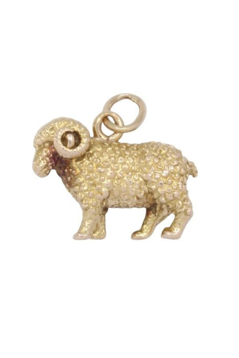 Geelgouden ram hanger