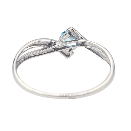 Bague 50 Bague Solitaire Or blanc Topaze 58 Facettes 4021229RV