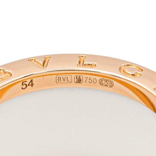 Bague 53 Bulgari Bague B.Zéro1 Or rose 58 Facettes 4166997RV
