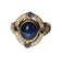 Bague 51.5 Bague or jaune, cabochon de saphir et diamants 58 Facettes 589
