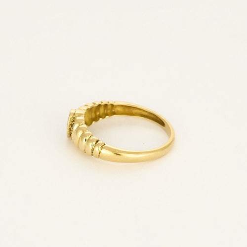 Bague 51 Bague en or jaune, saphir et diamants 58 Facettes HOU5591