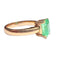 Bague 52.5 Bague design classique du 20ème siècle en or avec émeraude 58 Facettes Q88B