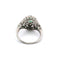 Bague 54 Bague en platine avec émeraude centrale et diamants 58 Facettes