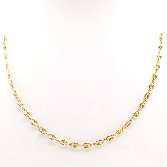 Collier Collier grain de café or jaune 58 Facettes