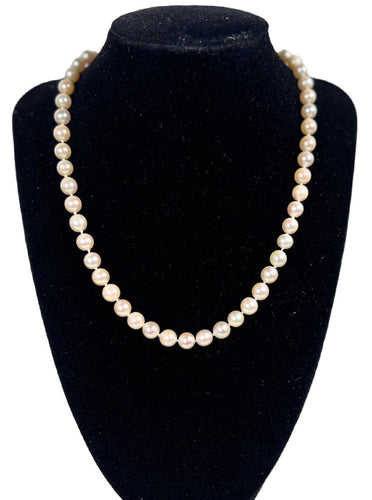 Collier Collier choker perles de culture blanches 46 cm fermoir or 58 Facettes