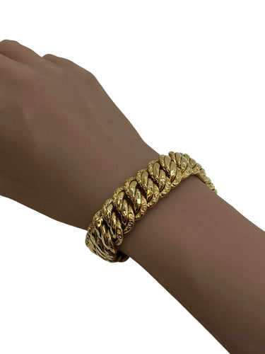 Large American bracelet Link yellow gold 