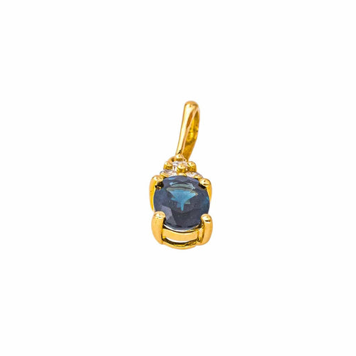 Pendentif Pendentif  Or jaune Saphir, Diamant 58 Facettes 4242527CN
