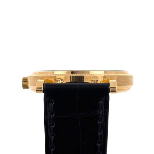 Montre Patek Philippe - Montre Calatrava Date 3802 FULL SET Automatic Gold Caliber 315 Geneva Seal Clous de Paris 3802/200J-001 + Box + Papers 58 Facettes