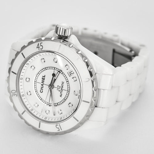 Montre CHANEL - Montre J12 céramique blanche 58 Facettes