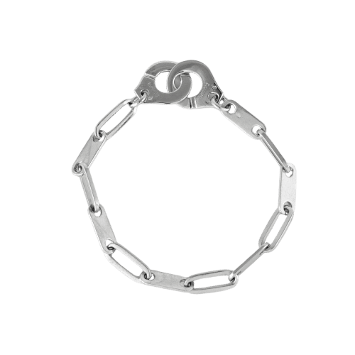 Bracelet DINH VAN - Bracelet menottes R12 or blanc 18k 58 Facettes