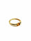 Bague 52 Bague or jaune, citrine orange 58 Facettes
