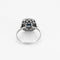Bague 56 Bague en or blanc, saphir et diamants 58 Facettes B250363