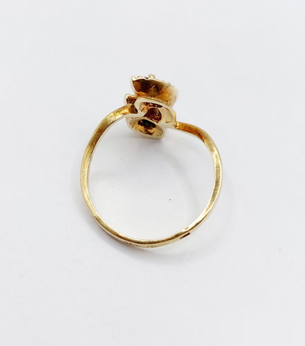 Bague 51 Bague vintage toi et moi or jaune, saphirs 58 Facettes A05847