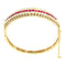 Bracelet La majesté des rubis victoriens : un bracelet antique 58 Facettes 21273-0596
