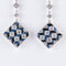 Boucles d'oreilles Boucles d'oreilles géométriques saphirs et diamants 58 Facettes P3L2