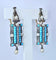 Boucles d'oreilles Boucles d’oreilles or jaune et argent, turquoises, diamants, perles fines, vers 1880 58 Facettes AB543
