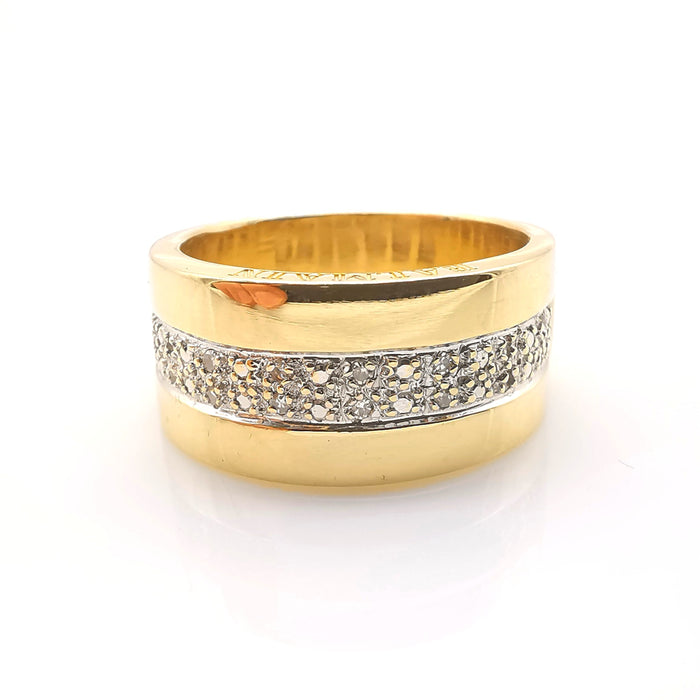 BALMAIN - gold and diamond ring