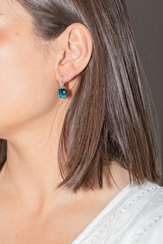 Boucles d'oreilles Pomellato Boucles d'oreilles Nudo Or rose Topaze, Diamant 58 Facettes 4174325RV