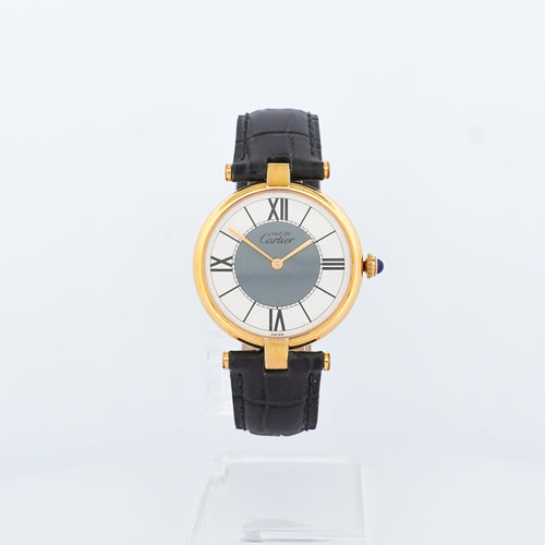 Montre Cartier Must Vendôme - Cadran gris ivoire - LM 58 Facettes