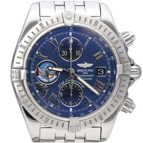 Montre Breitling Montre Chronomat Evolution Blue Impuls 58 Facettes MT43457