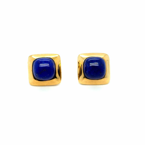 Boucles d'oreilles Boucles d'oreilles lapis-lazuli en or jaune 58 Facettes