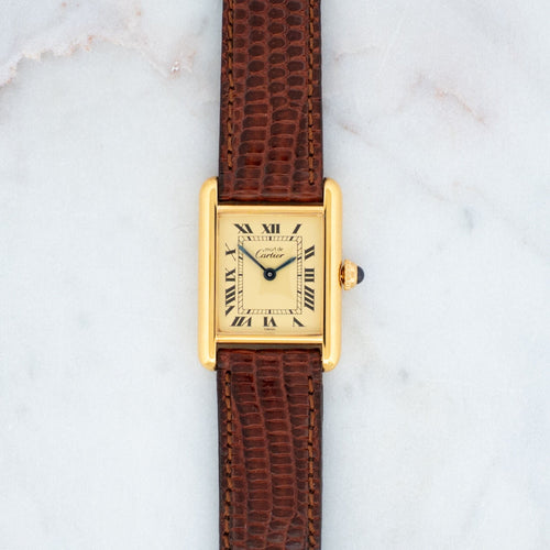 Cartier Tank Must - Lemon roman dial - SM 58 Facettes