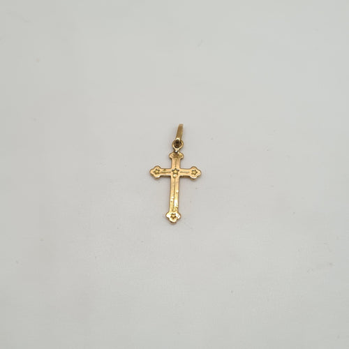 Pendentif Pendentif croix or jaune 58 Facettes