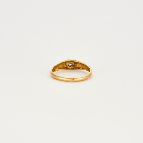 Bague 52 Chevalière or jaune Diamant 58 Facettes LP555/10