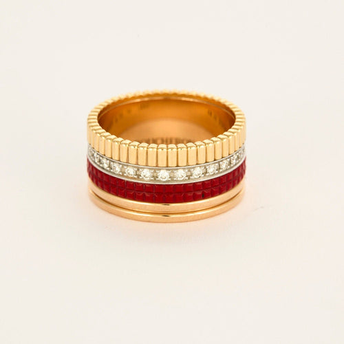 Bague 60 BOUCHERON- Quatre Red édition large modèle 58 Facettes AB67