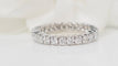 Bague Alliance américaine en or blanc et diamants 1,30ct 58 Facettes