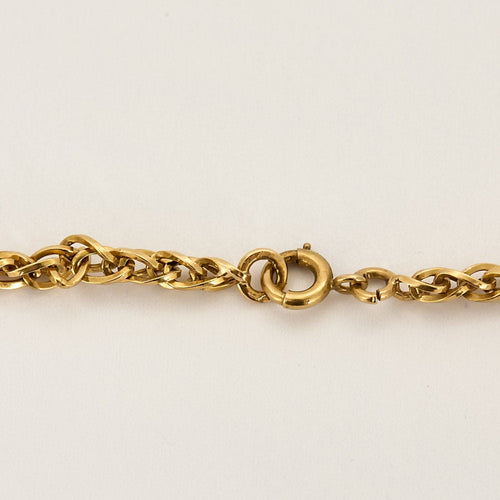 Collier Collier en or jaune tressé 58 Facettes PER15082